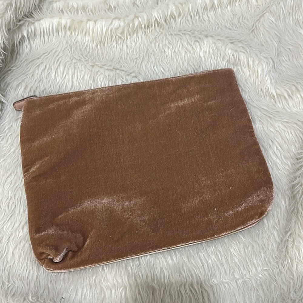 Free people boho cottage core velvet computer zipper bag case